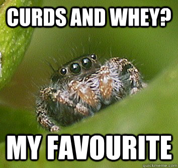 curds and whey? my favourite  Misunderstood Spider