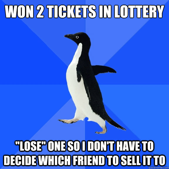 won 2 tickets in lottery 