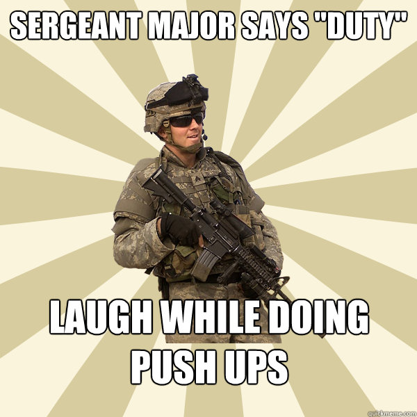 Sergeant major says 