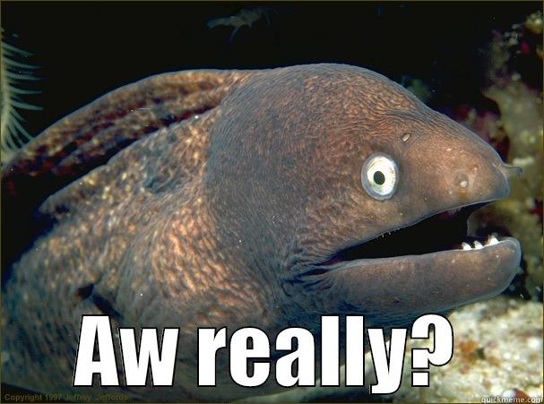  AW REALLY? Bad Joke Eel