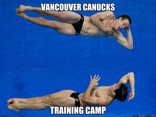 Vancouver canucks Training camp - Vancouver canucks Training camp  NHL Meme