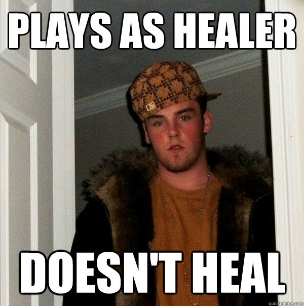 plays as healer doesn't heal - plays as healer doesn't heal  Scumbag Steve
