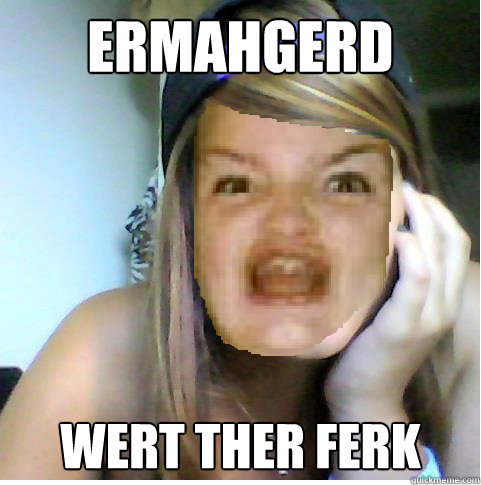 ERMAHGERD WERT THER FERK - ERMAHGERD WERT THER FERK  ermahgerd derp