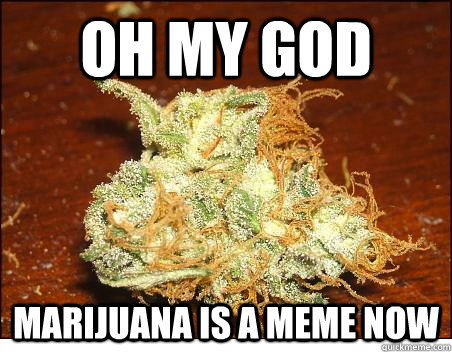 OH MY GOD MARIJUANA IS A MEME NOW  