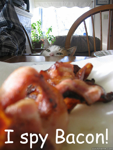 I spy Bacon!  