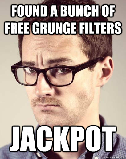 found a bunch of free grunge filters jackpot - found a bunch of free grunge filters jackpot  Junior Art Director