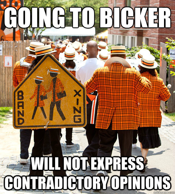 going to bicker will not express contradictory opinions  Princeton Problems