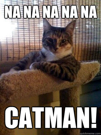 na na na na na CATMAN!  The Most Interesting Cat in the World