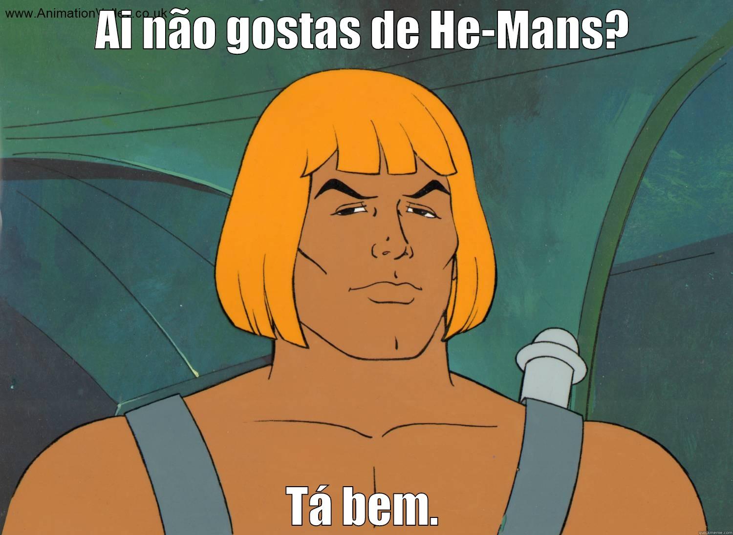 AI NÃO GOSTAS DE HE-MANS? TÁ BEM. Misc