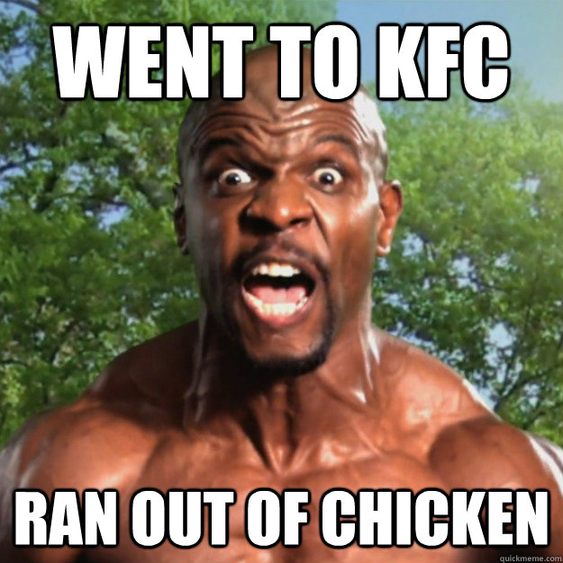 Went to kfc ran out of chicken - Went to kfc ran out of chicken  Black Guy Issues
