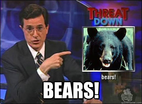  bears!  Stephen Colbert