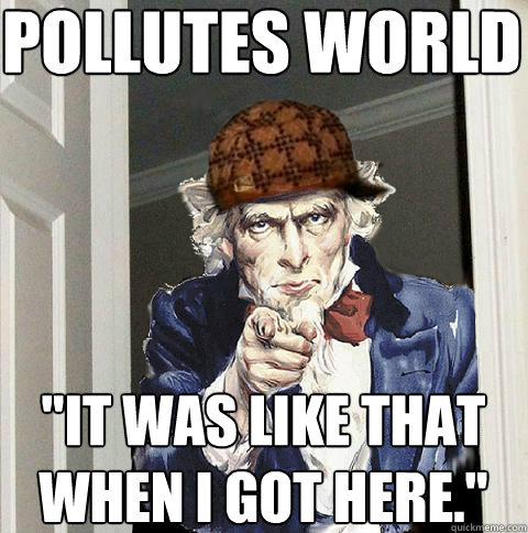 pollutes world 