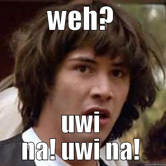 WEH? UWI NA! UWI NA! conspiracy keanu