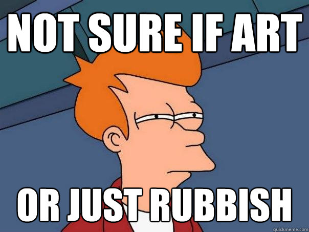 Not Sure If art Or just rubbish  Futurama Fry
