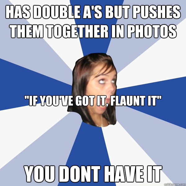 has double A's but pushes them together in photos 