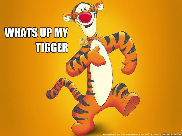 Whats up my Tigger  