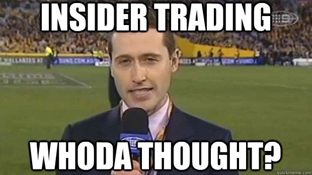 Insider trading Whoda thought? - Insider trading Whoda thought?  Tom Waterhouse