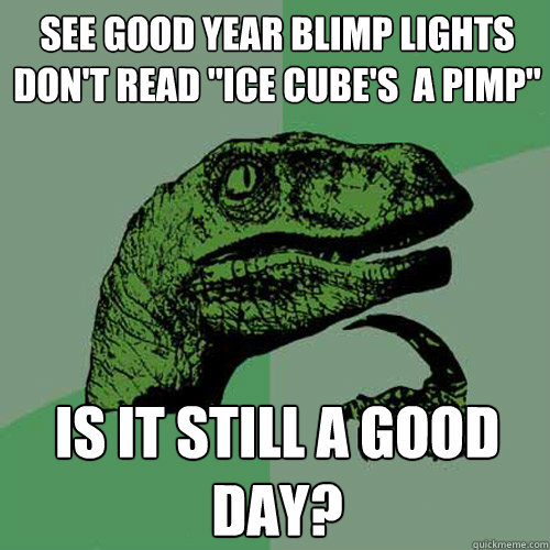 See Good Year Blimp lights don't read 