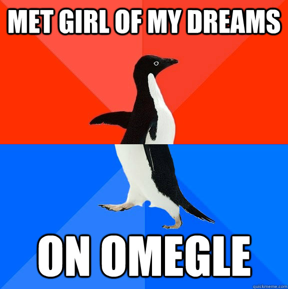 met girl of my dreams on omegle  Socially Awesome Awkward Penguin