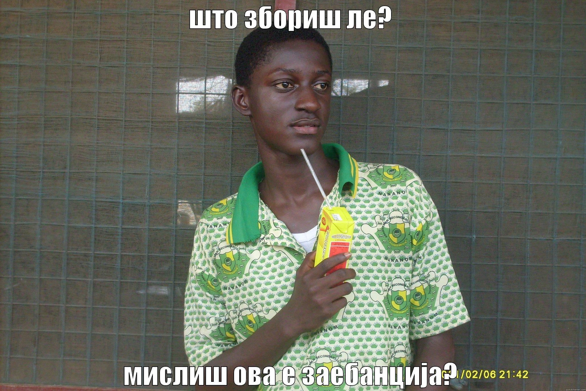ШТО ЗБОРИШ ЛЕ? МИСЛИШ ОВА Е ЗАЕБАНЦИЈА? Misc
