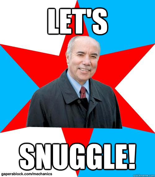 Let's Snuggle!  Mayor Del Valle