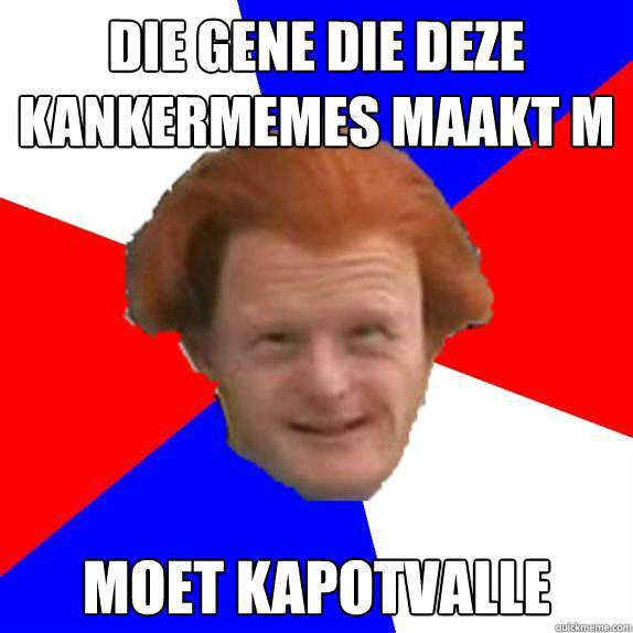 die gene die deze kankermemes maakt m moet kapotvalle  Dutch Mongoloid