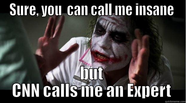 SURE, YOU  CAN CALL ME INSANE BUT CNN CALLS ME AN EXPERT Joker Mind Loss