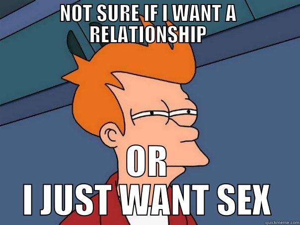 NOT SURE IF I WANT A RELATIONSHIP OR I JUST WANT SEX Futurama Fry