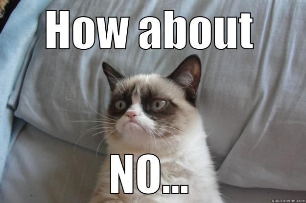 HOW ABOUT NO... Grumpy Cat
