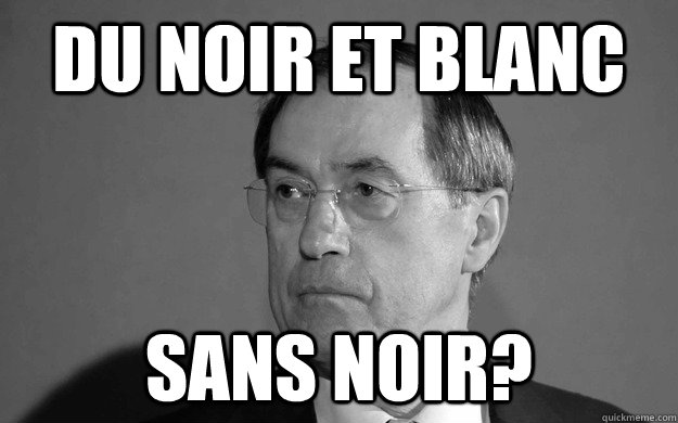Du noir et blanc Sans noir?  FNUMP
