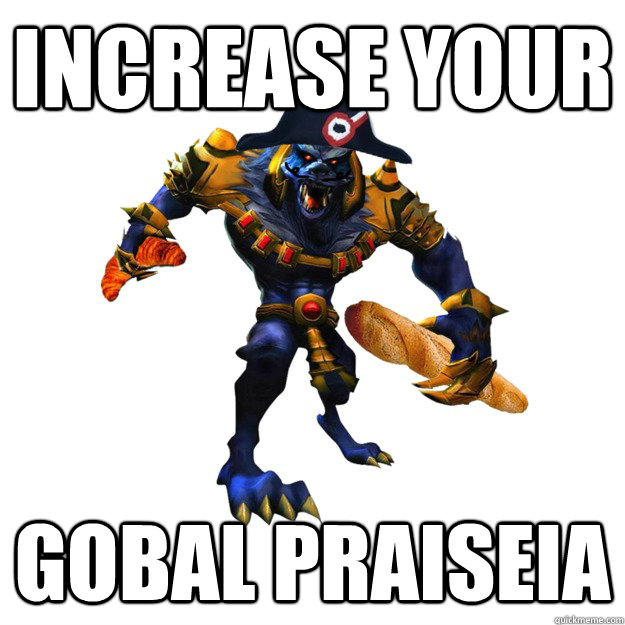 increase your gobal praiseia  Crvor Warwich