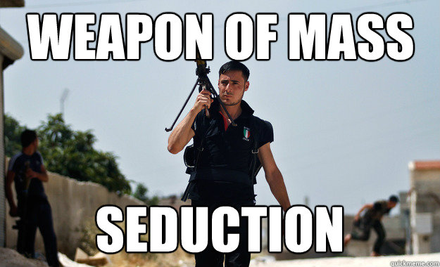 Weapon of mass Seduction  Ridiculously Photogenic Syrian Soldier