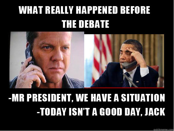   -    What really happened before the debate...