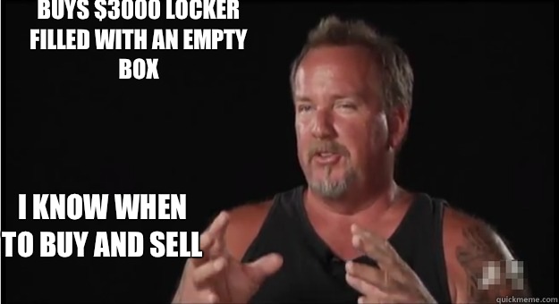 I know when to buy and sell Buys $3000 locker filled with an empty box  