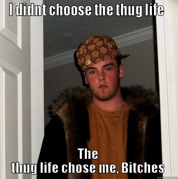 I DIDNT CHOOSE THE THUG LIFE  THE THUG LIFE CHOSE ME, BITCHES Scumbag Steve