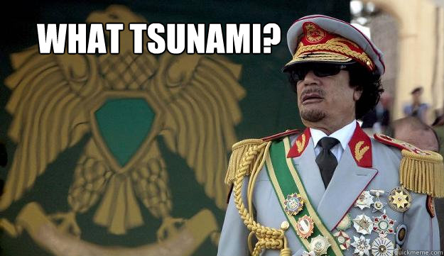 What tsunami?  