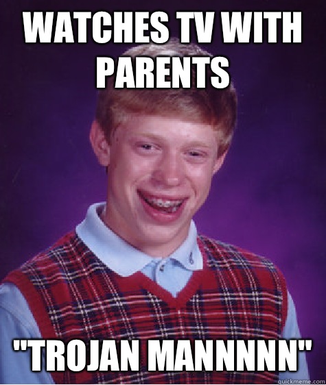 Watches tv with parents 