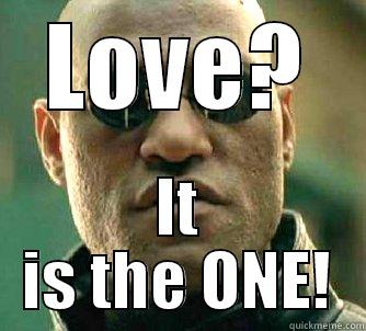 LOVE? IT IS THE ONE! Matrix Morpheus