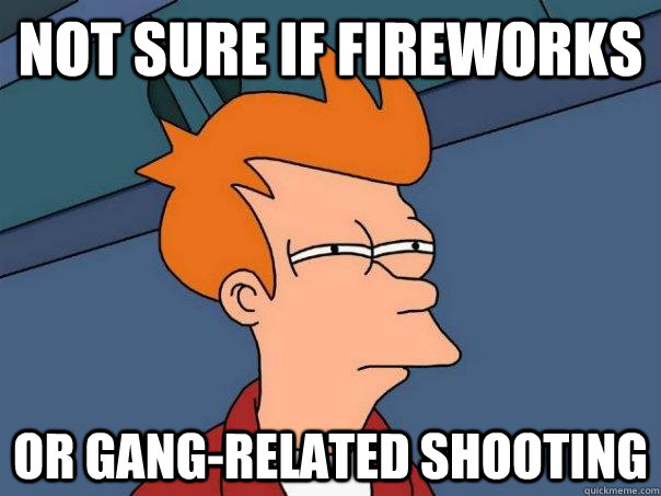 Not sure if fireworks Or gang-related shooting - Not sure if fireworks Or gang-related shooting  Misc