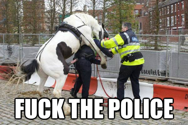  fuck the police -  fuck the police  horse fuck thepolice