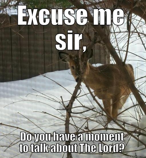 EXCUSE ME SIR, DO YOU HAVE A MOMENT TO TALK ABOUT THE LORD? Misc