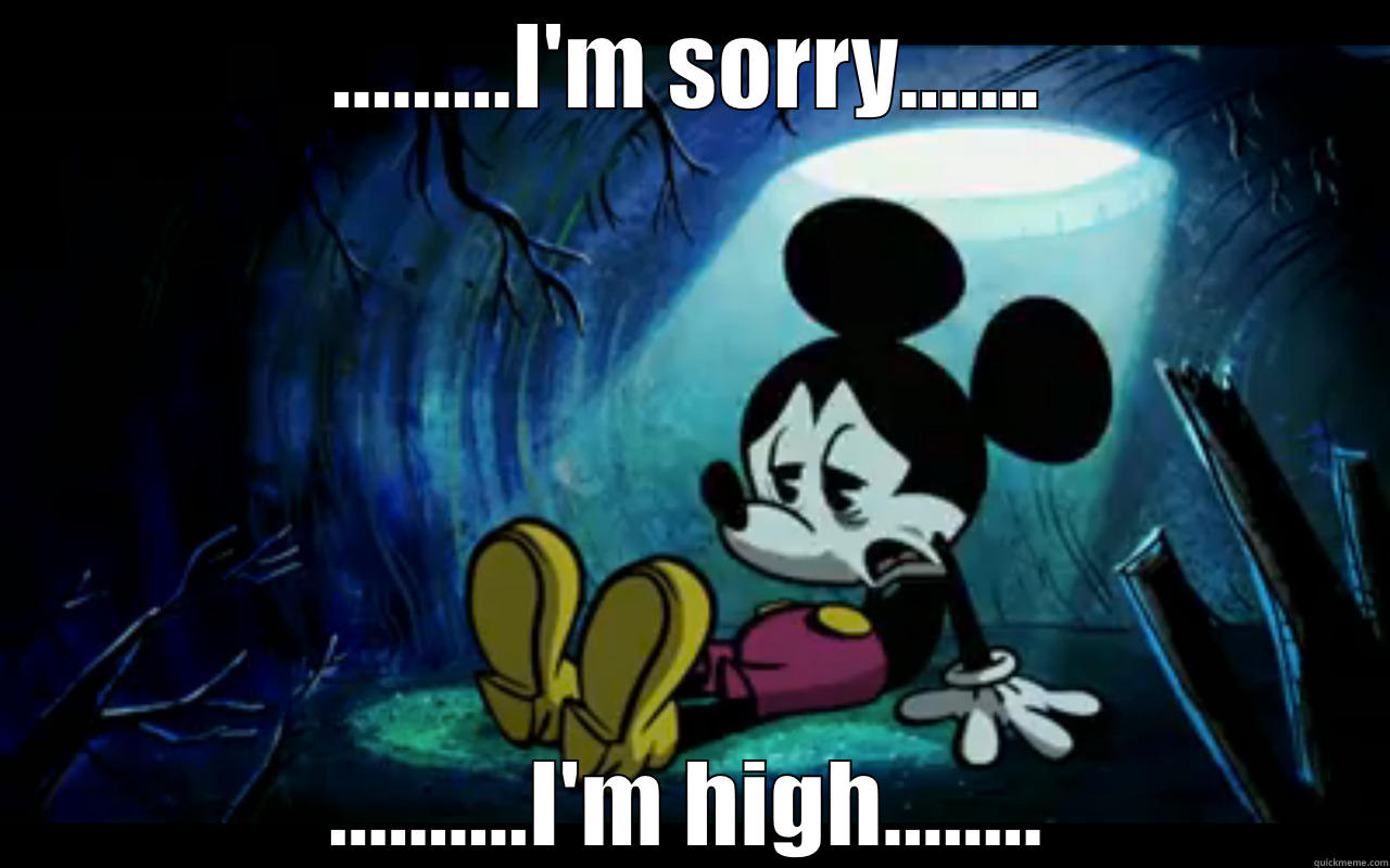 .........I'M SORRY....... ..........I'M HIGH........ Misc