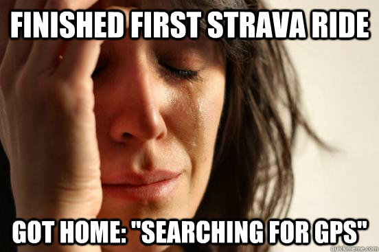 Finished first Strava ride Got home: 