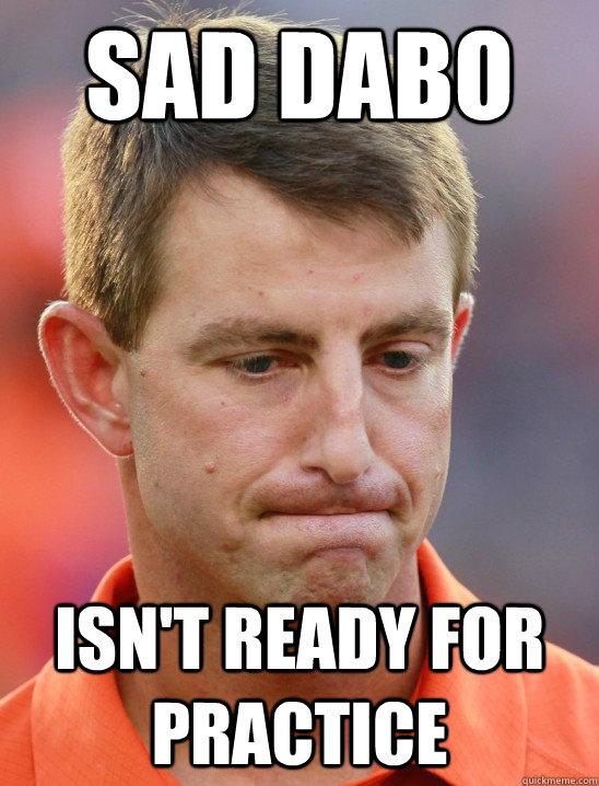 Sad Dabo Isn't ready for Practice  Sad Dabo