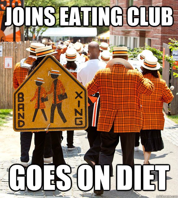 joins eating club goes on diet  Princeton Problems