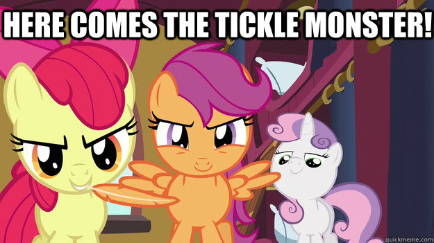 here comes the tickle monster! - here comes the tickle monster!  tickle monster