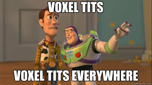 Voxel Tits Voxel tits everywhere  Everywhere