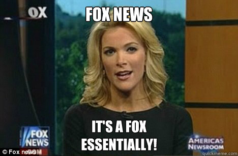 fox news It's a fox
Essentially! - fox news It's a fox
Essentially!  Megyn Kelly