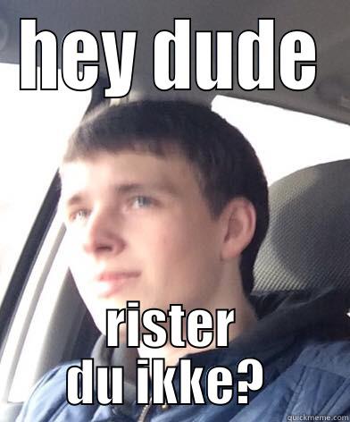 HEY DUDE RISTER DU IKKE?  Misc