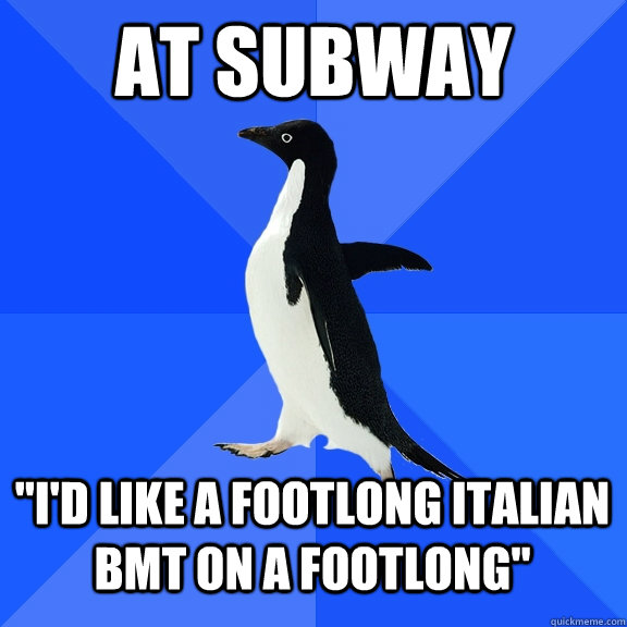 at subway 